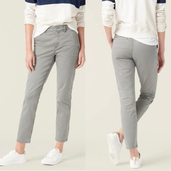 NWT J. Crew Size 32T Tall Vintage Slim Straight Chino Pant Gray AB799 - Picture 1 of 6